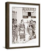 Cortes & Montezuma, 1519-null-Framed Giclee Print