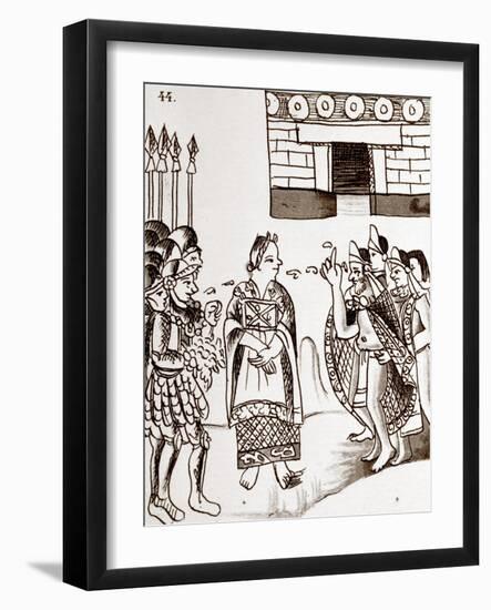 Cortes & Montezuma, 1519-null-Framed Giclee Print