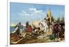 Cortes Scuttling His Ships after Landing in Mexico, c.1518-null-Framed Giclee Print