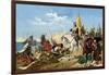 Cortes Scuttling His Ships after Landing in Mexico, c.1518-null-Framed Giclee Print