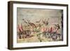 Cortes Sinking His Fleet Off the Coast of Mexico, 1518-Spanish School-Framed Giclee Print