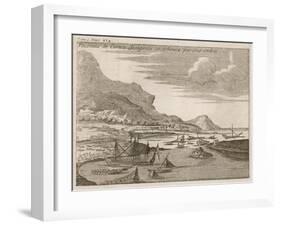 Cortes Sinks Ships-null-Framed Art Print