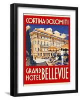 Cortina-Dolomiti, Grand Hotel Bellevue-null-Framed Giclee Print