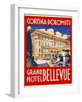 Cortina-Dolomiti, Grand Hotel Bellevue-null-Framed Giclee Print