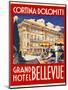 Cortina-Dolomiti, Grand Hotel Bellevue-null-Mounted Giclee Print