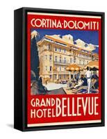 Cortina-Dolomiti, Grand Hotel Bellevue-null-Framed Stretched Canvas