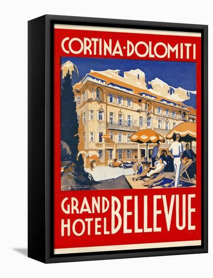 Cortina-Dolomiti, Grand Hotel Bellevue-null-Framed Stretched Canvas