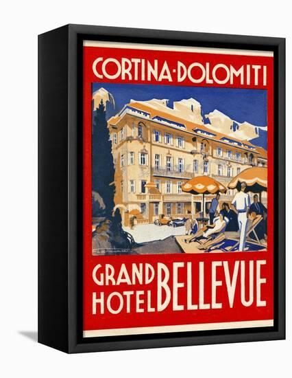 Cortina-Dolomiti, Grand Hotel Bellevue-null-Framed Stretched Canvas