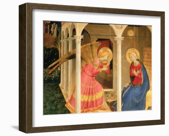 Cortona Altarpiece with the Annunciation, without predellas-Fra Angelico-Framed Giclee Print