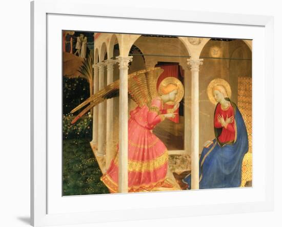 Cortona Altarpiece with the Annunciation, without predellas-Fra Angelico-Framed Giclee Print