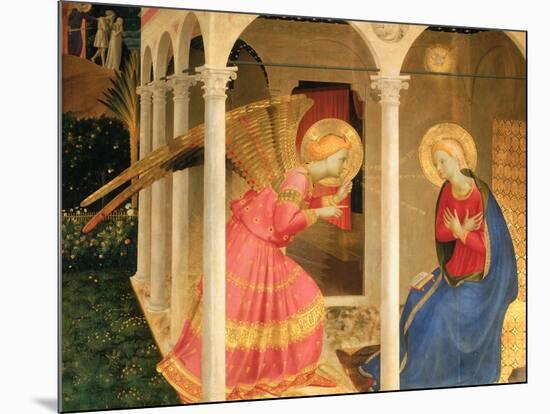 Cortona Altarpiece with the Annunciation, without predellas-Fra Angelico-Mounted Giclee Print