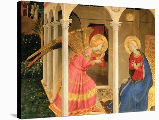 Cortona Altarpiece with the Annunciation, without predellas-Fra Angelico-Stretched Canvas