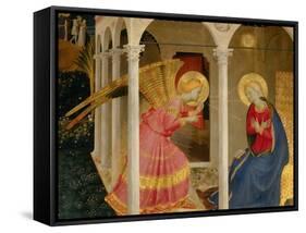 Cortona Altarpiece with the Annunciation-Fra Angelico-Framed Stretched Canvas