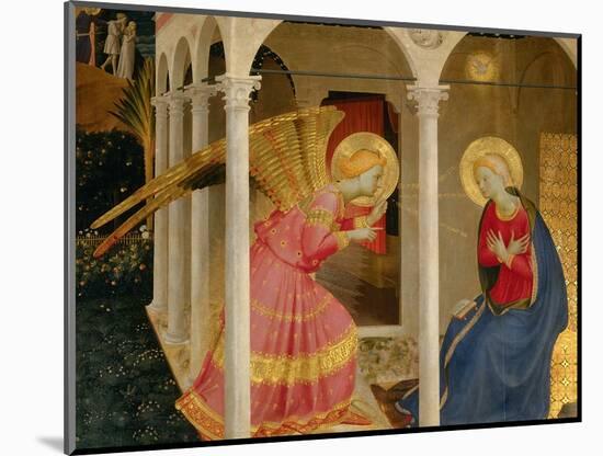 Cortona Altarpiece with the Annunciation-Fra Angelico-Mounted Giclee Print