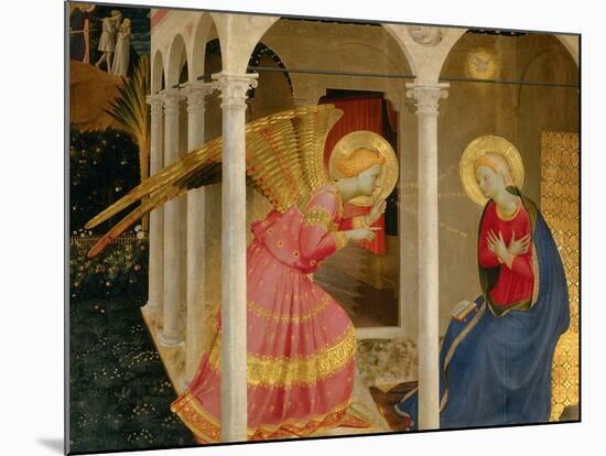 Cortona Altarpiece with the Annunciation-Fra Angelico-Mounted Giclee Print