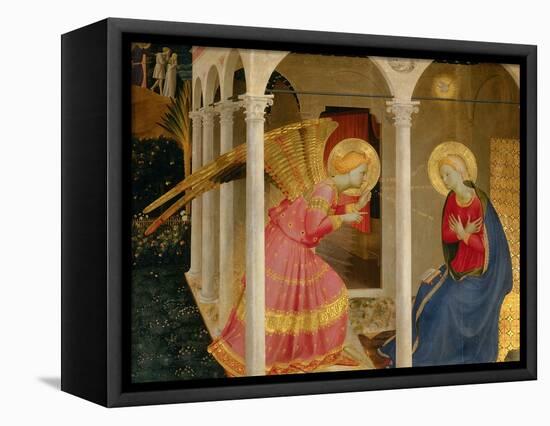 Cortona Altarpiece with the Annunciation-Fra Angelico-Framed Stretched Canvas
