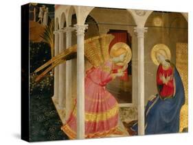 Cortona Altarpiece with the Annunciation-Fra Angelico-Stretched Canvas