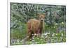 Corvallis, Oregon - Deer Fawn and Wildflowers-Lantern Press-Framed Art Print