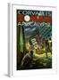 Corvallis, Oregon - Zombie Apocalypse-Lantern Press-Framed Art Print