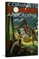 Corvallis, Oregon - Zombie Apocalypse-Lantern Press-Stretched Canvas