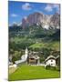 Corvara and Sass Songher Mountain, Badia Valley, Trentino-Alto Adige/South Tyrol, Italy-Frank Fell-Mounted Photographic Print