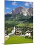 Corvara and Sass Songher Mountain, Badia Valley, Trentino-Alto Adige/South Tyrol, Italy-Frank Fell-Mounted Photographic Print