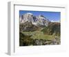 Corvara in Gader Valley, Alto Adige. Mount Sassongher in the Background-Martin Zwick-Framed Photographic Print