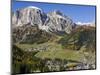 Corvara in Gader Valley, Alto Adige. Mount Sassongher in the Background-Martin Zwick-Mounted Photographic Print