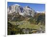 Corvara in Gader Valley, Alto Adige. Mount Sassongher in the Background-Martin Zwick-Framed Photographic Print