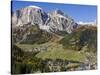 Corvara in Gader Valley, Alto Adige. Mount Sassongher in the Background-Martin Zwick-Stretched Canvas