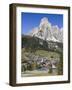 Corvara in Gader Valley, Alto Adige. Mount Sassongher in the Background-Martin Zwick-Framed Photographic Print