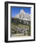 Corvara in Gader Valley, Alto Adige. Mount Sassongher in the Background-Martin Zwick-Framed Photographic Print