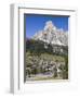 Corvara in Gader Valley, Alto Adige. Mount Sassongher in the Background-Martin Zwick-Framed Photographic Print