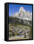 Corvara in Gader Valley, Alto Adige. Mount Sassongher in the Background-Martin Zwick-Framed Stretched Canvas