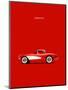 Corvette 1957 Red-Mark Rogan-Mounted Art Print