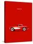 Corvette 1957 Red-Mark Rogan-Stretched Canvas