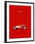 Corvette 1957 Red-Mark Rogan-Framed Art Print