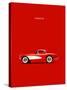 Corvette 1957 Red-Mark Rogan-Stretched Canvas