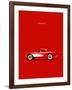 Corvette 1957 Red-Mark Rogan-Framed Art Print