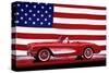 Corvette 1957-null-Stretched Canvas