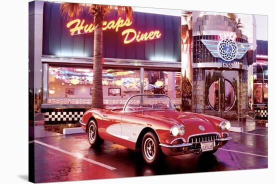 Corvette 1958-null-Stretched Canvas