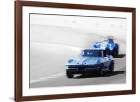 Corvette and AC Cobra Shelby Watercolor-NaxArt-Framed Premium Giclee Print