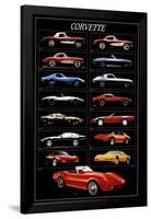 Corvette Chart-null-Framed Poster