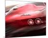 Corvette El Diablo-Richard James-Mounted Premium Giclee Print