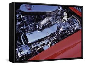 Corvette Engine-null-Framed Stretched Canvas