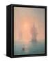 Corvette in the Mist-Ivan Konstantinovich Aivazovsky-Framed Stretched Canvas