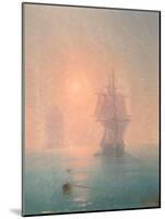 Corvette in the Mist-Ivan Konstantinovich Aivazovsky-Mounted Giclee Print