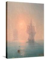 Corvette in the Mist-Ivan Konstantinovich Aivazovsky-Stretched Canvas