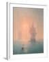 Corvette in the Mist-Ivan Konstantinovich Aivazovsky-Framed Giclee Print