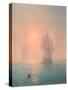 Corvette in the Mist-Ivan Konstantinovich Aivazovsky-Stretched Canvas